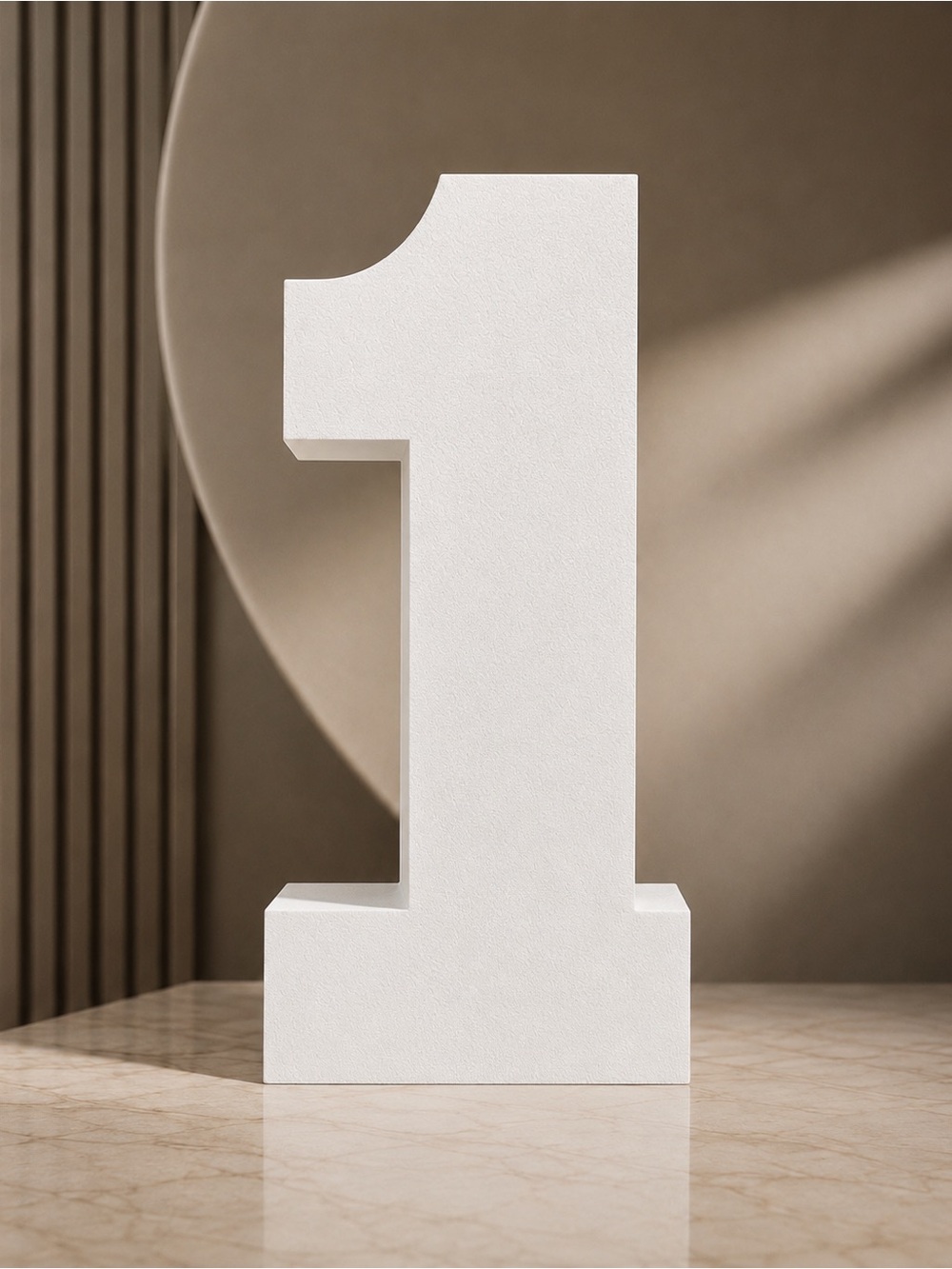 Large Decorative Foam Number 1 / 30” Tall Event Props